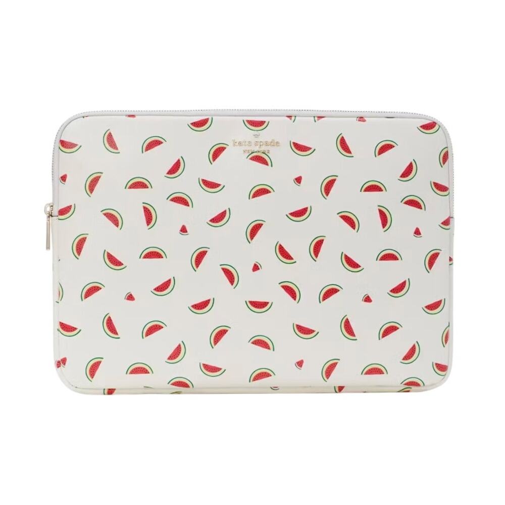 Kate Spade Watermelon Party Laptop Sleeve computer Electronic Case  up to 15"